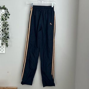 Vintage Adidas Track pant with Gold Stripes size xs